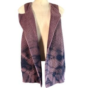 Womens Vest Size XL Reworked Sweater Tank Hippie Handmade Festival Burner Rave